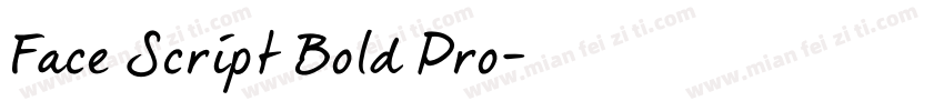 Face Script Bold Pro字体转换